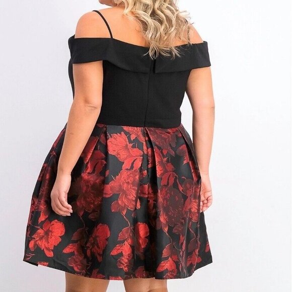 ($90) R&M Richards Women Plus Size Formal Holiday Party Christmas Dress, Sz 20W - Picture 2 of 10